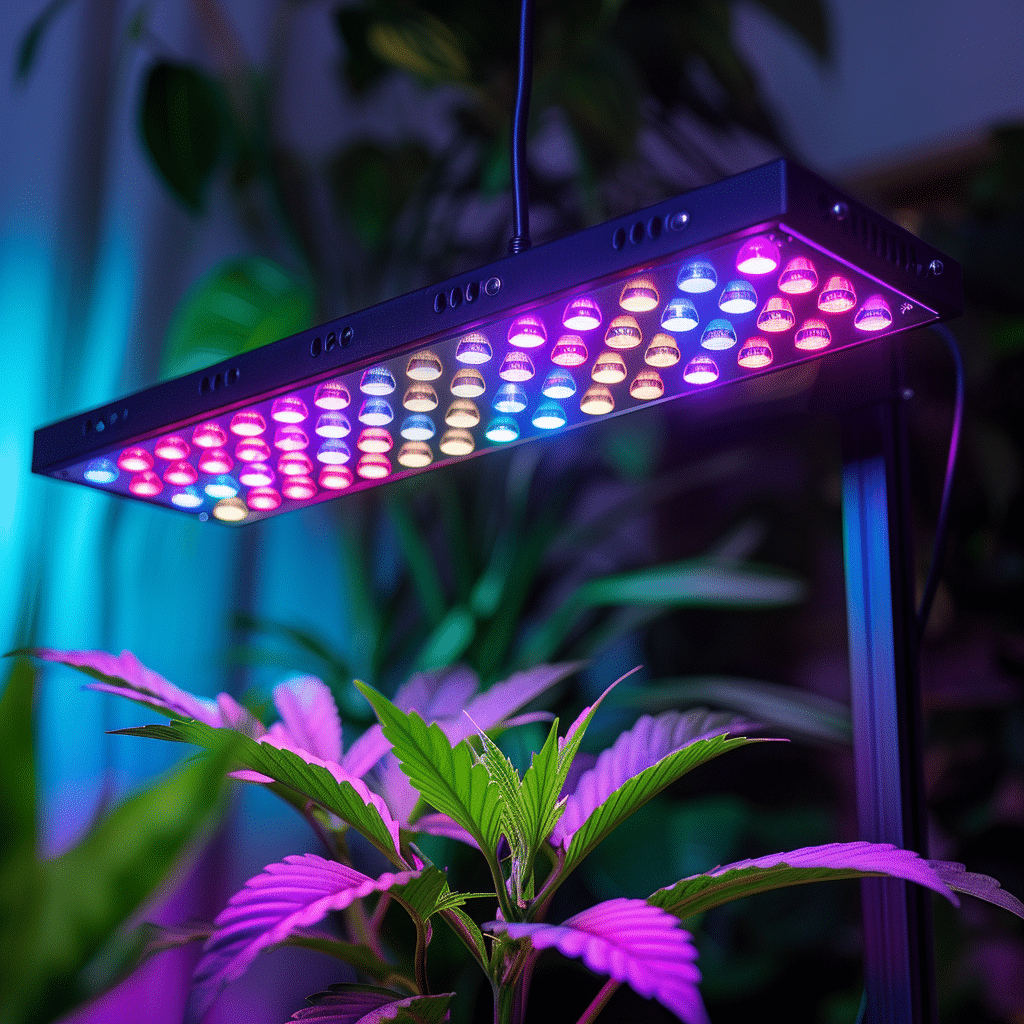 An LED grow light can grow plants superbly well