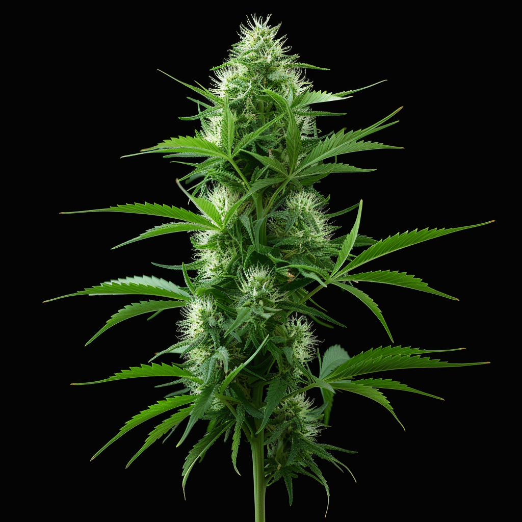An Indica marijuana plant
