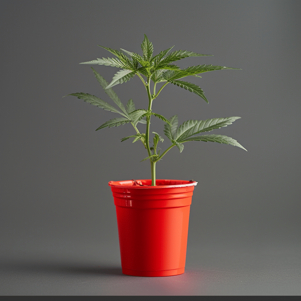 The marijuana growing journey often starts in party cups, just poke a few holes for drainage