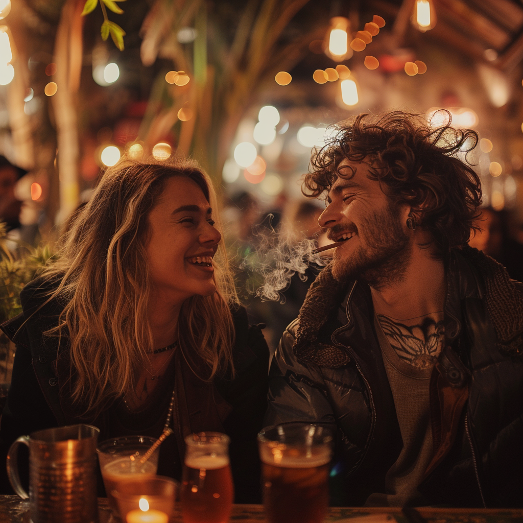 Love, Laughter, and a Little THC 4 couple fun dudes cannabis image