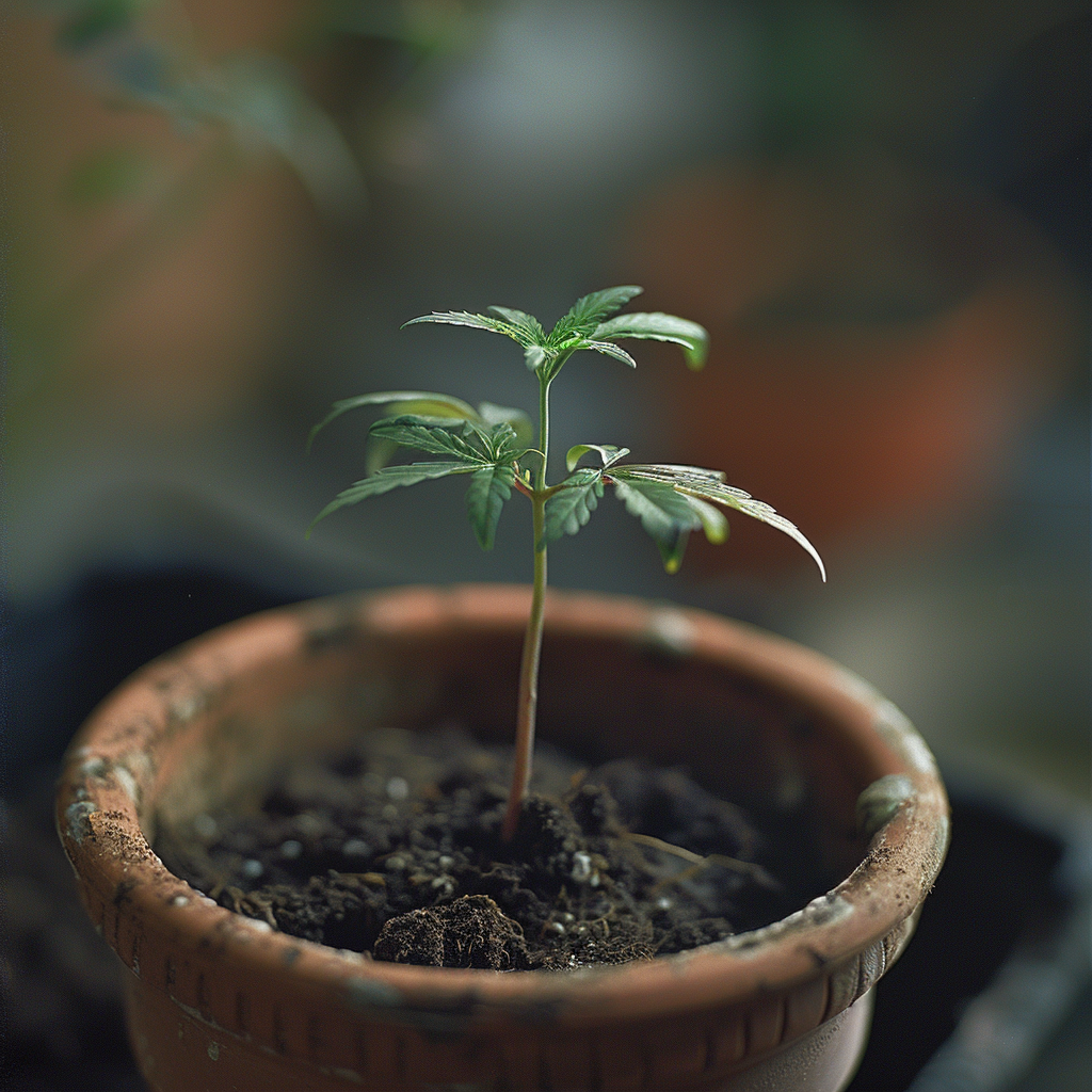 How Long Do Cannabis Seeds Take to Germinate? 4 seedling weed cannabis image